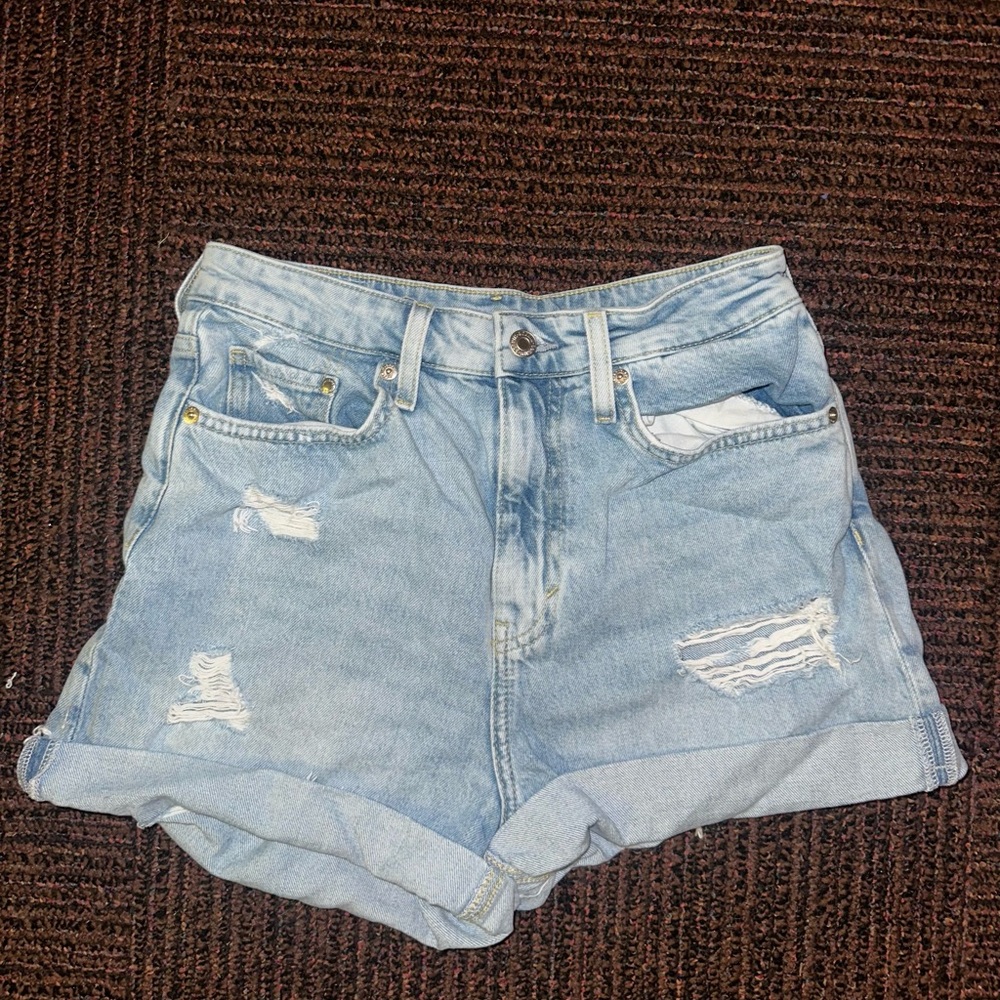H&M Distressed Mom Shorts